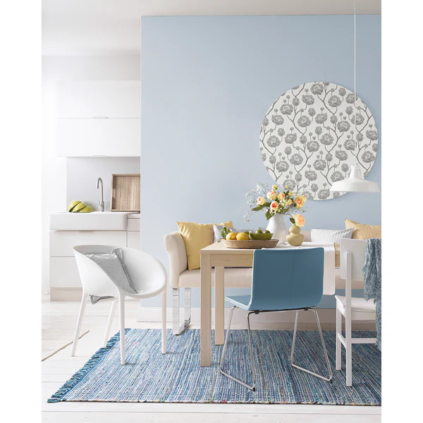 Wollteppich Frida - Baumwolle - Blau - 60 x 120 cm - Image 2