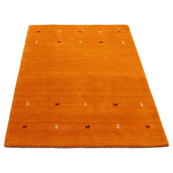 Wollteppich Gabbeh Uni - Wolle - Orange - 120 x 170 cm - Image 2